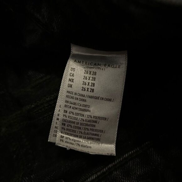 American Eagle Black Jean 26x28 Next Level Flex - Picture 8 of 8